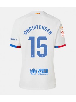 Barcelona Andreas Christensen #15 Auswärtstrikot 2023-24 Kurzarm